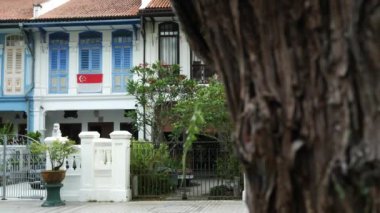 Singapur Çin kasabası 1 Haziran 2022 Çin Mahallesi Çin binaları, restoranları.