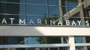 Singapur, Marina Körfezi 12 Haziran 2022 Marinalar Körfezi Kum Alışveriş Merkezi. .