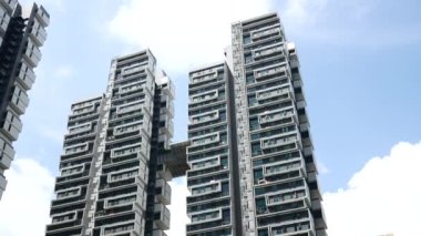 Singapore dawson 22 june 2022, low angle view of SkyVille at Dawson .