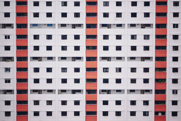 Block shape singapore residential buildings ,