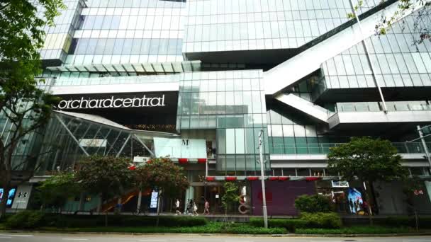 Singapore June 2022 Orchard Central Sing Shopping Mall — Vídeo de Stock