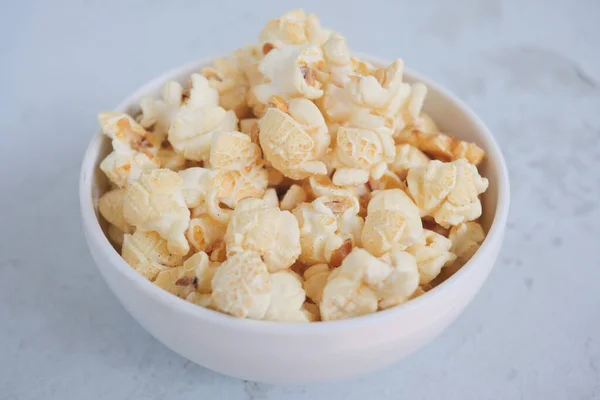 Popcorn Egy Tálban Des — Stock Fotó