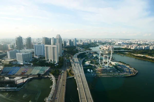Singapore June 2022 Aerial View Singapore Flyer Day — Stock Photo, Image