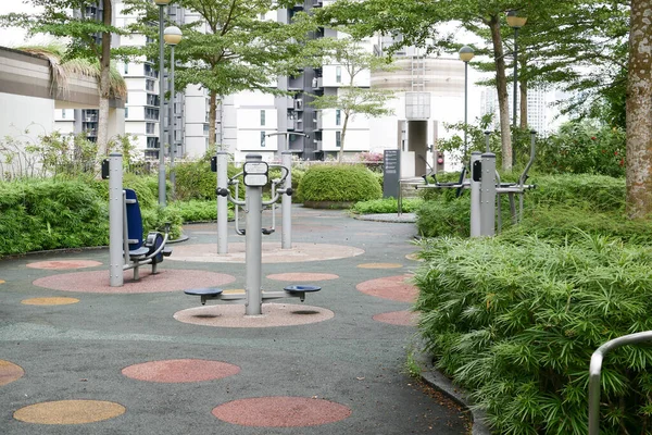 Macchine Fitness All Aperto Parco Singapore — Foto Stock