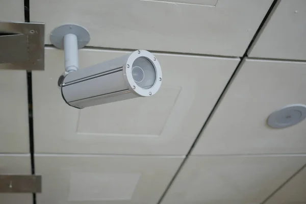 Cctv Security Camera Operating Outdoor — 图库照片