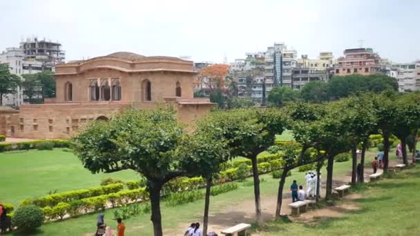 Dhaka Bangladesh Marzo 2022 Vista Panorámica Lalbagh Kella Dhaka — Vídeo de stock