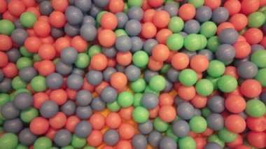 colorful balls in a child indoor play ground ,