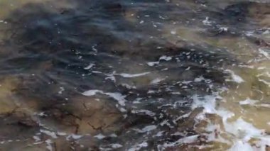  Kumsaldaki yumuşak dalganın yavaş çekimi ,