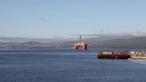 Nagranie Nabrzeża Invergordon Invergordon Jest Miastem Ross Cromarty Szkocja Jest — Wideo stockowe
