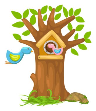 karikatür kuş evi