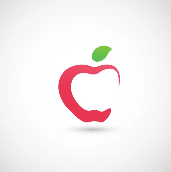 Icono de manzana — Vector de stock