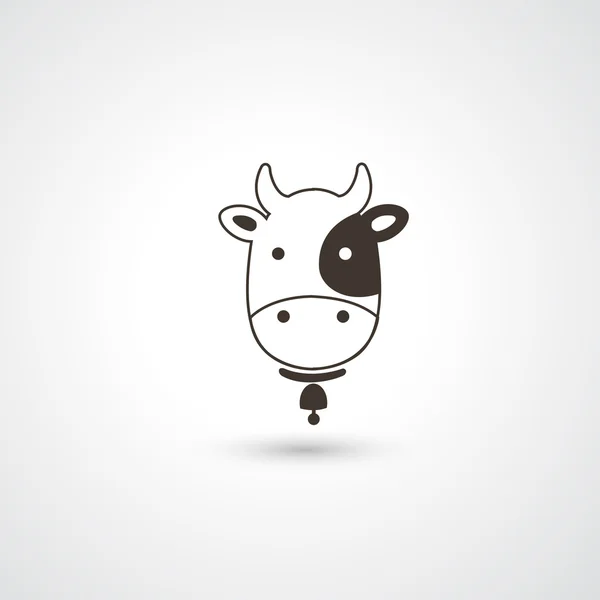 Testa di mucca — Vettoriale Stock