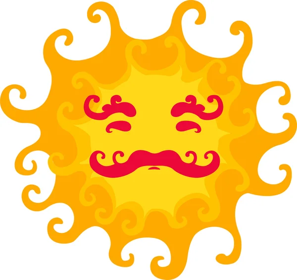 Мультфільм сонця — стоковий вектор