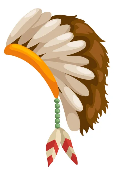 Native american headdress — Stock Vector