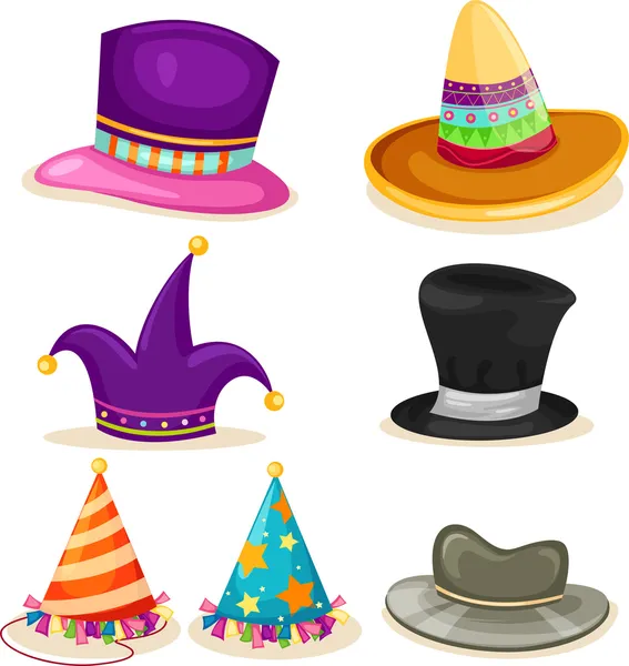 Collection hat — Stock Vector