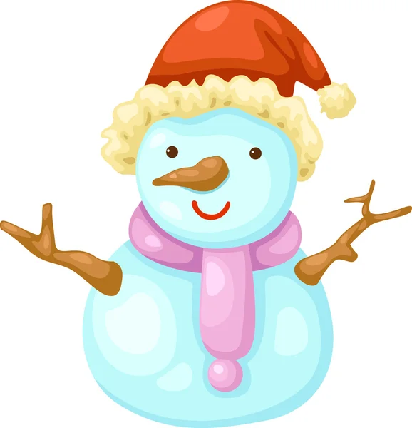 Snowman — Stock Vector