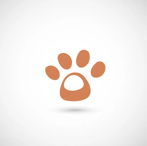 Icono de pata de perro — Vector de stock