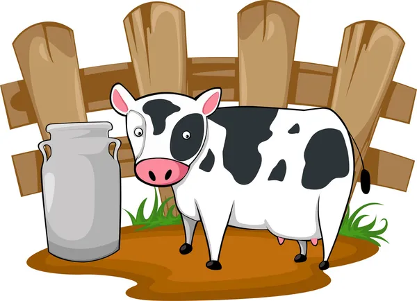 Süt ineği — Stok Vektör