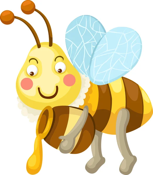 Abeja de dibujos animados — Vector de stock