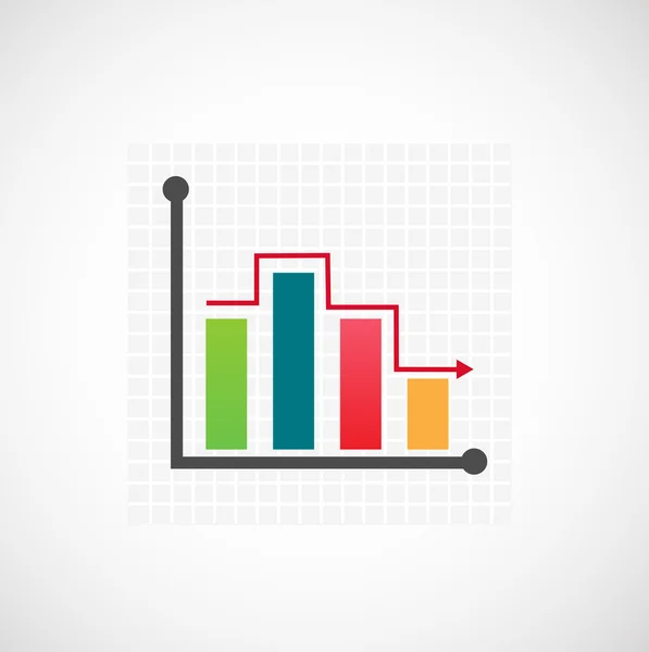 Wirtschaftsinfografik-Symbol — Stockvektor