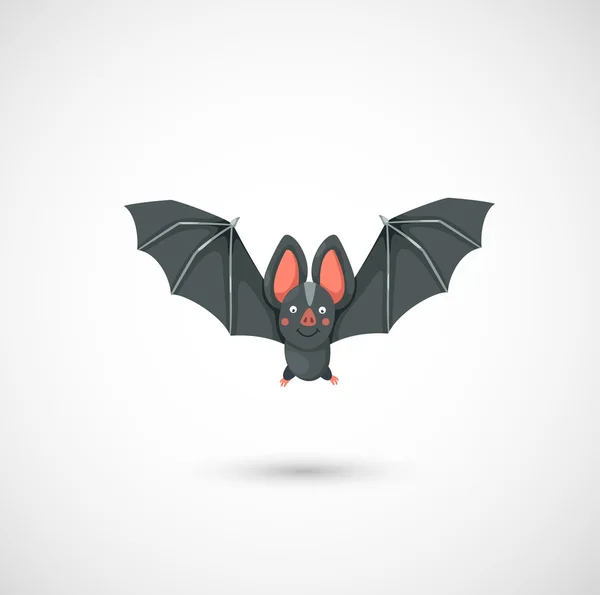 Batte de dessin animé volant — Image vectorielle