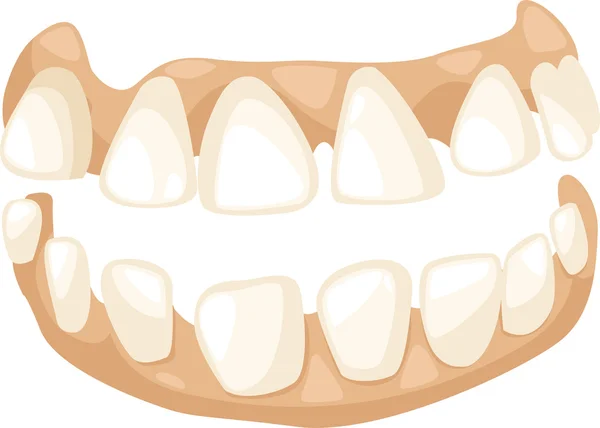 Denti dei cartoni animati — Vettoriale Stock