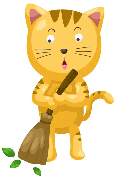 Gato de dibujos animados — Vector de stock