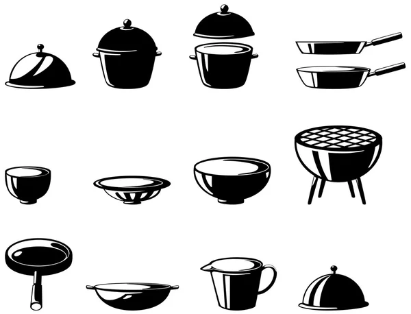 Juego de herramientas de cocina — Archivo Imágenes Vectoriales