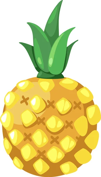 Resimde ananas — Stok Vektör