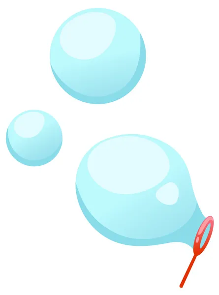 Blowing bubbles — Stock Vector