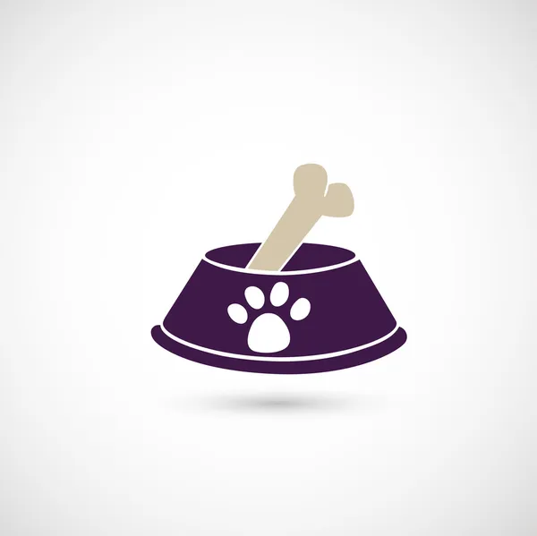 Dog bowl icon — Stock Vector