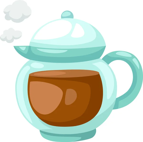 Teapot of tea — Stock Vector