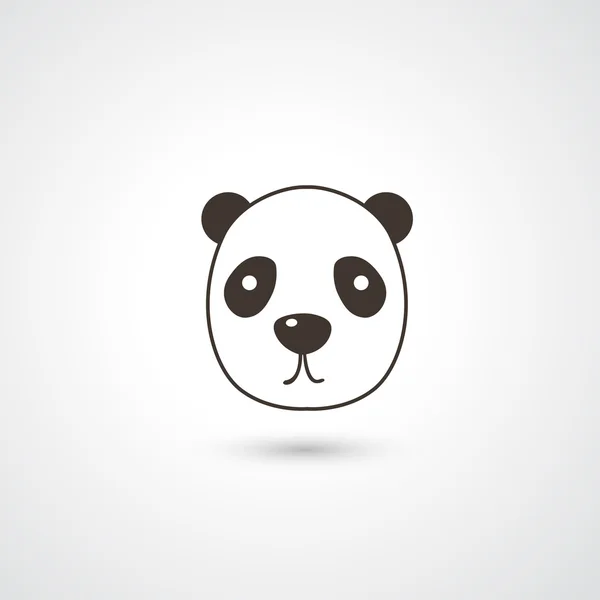 Panda head — Stock Vector