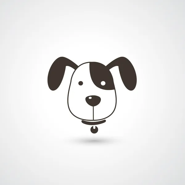 Tête de chien — Image vectorielle