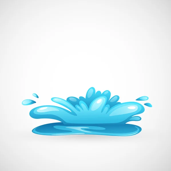 水のスプラッシュ — ストックベクタ
