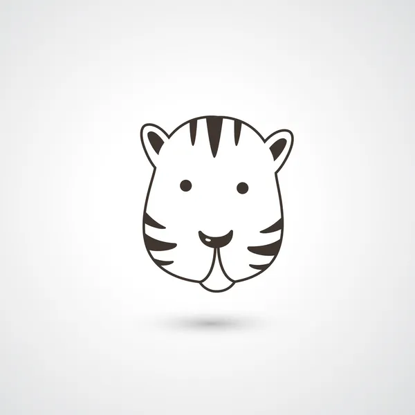 Tête de tigre — Image vectorielle