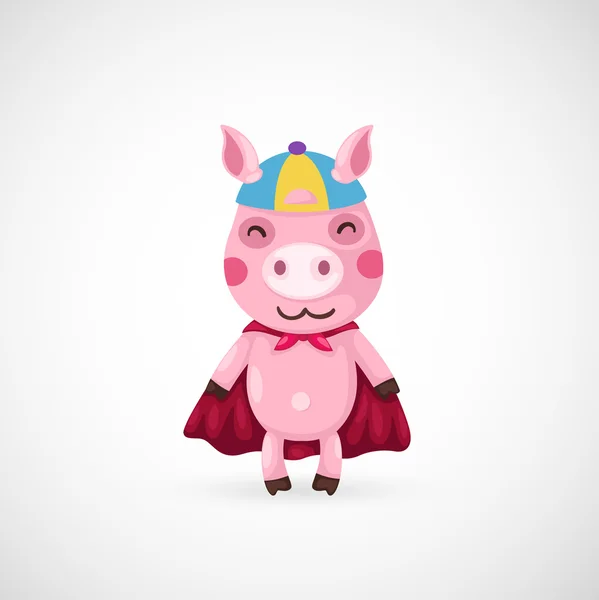 Super cerdo — Archivo Imágenes Vectoriales