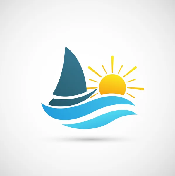 Yacht Icon — Stock Vector