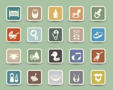 Baby Icons set clipart