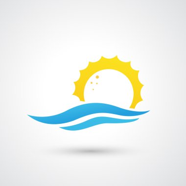 gün batımı ve deniz dalgaları