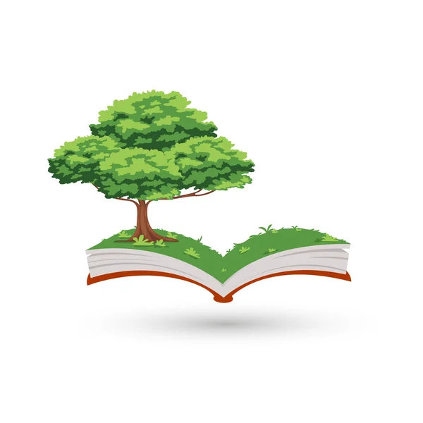 Il libro degli alberi — Vettoriale Stock