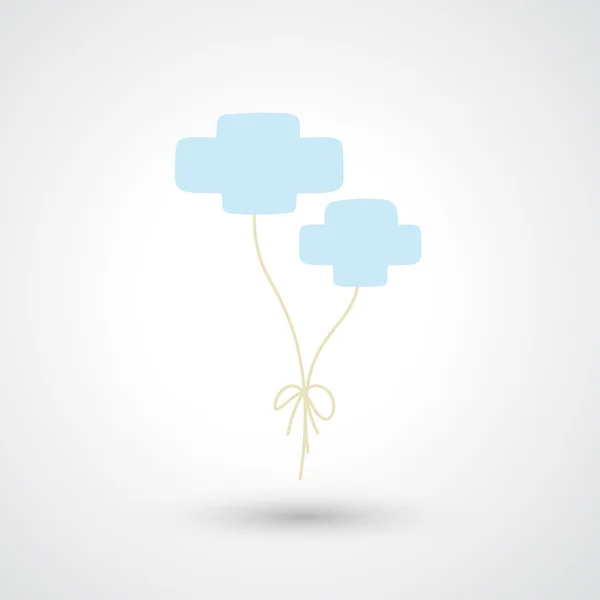 Globo de nube icono — Vector de stock