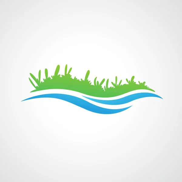 Naturaleza icono ecológico — Vector de stock