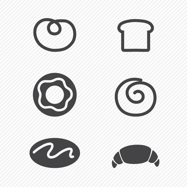 Bread icons set — Stock Vector