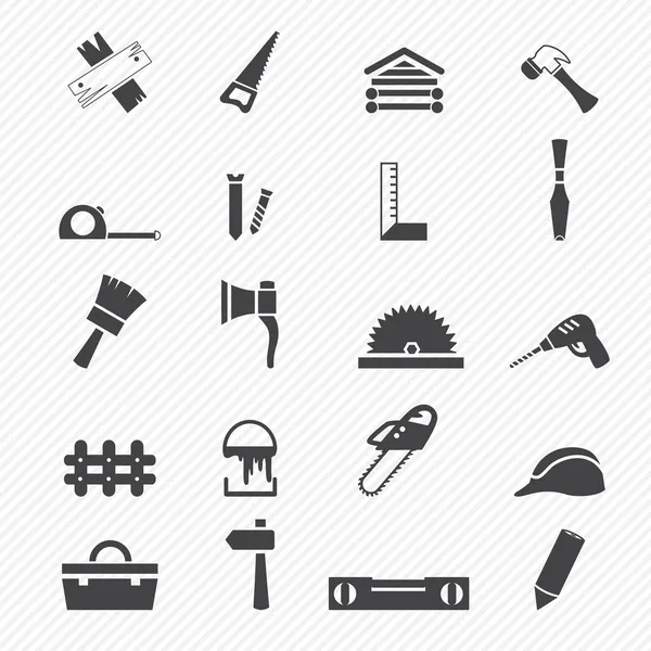 Carpentry icons — Stock Vector