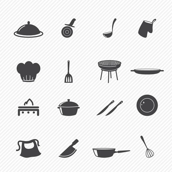 Iconos de cocina — Vector de stock