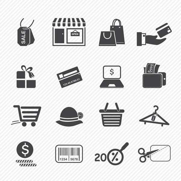 Shopping icons — Stock Vector