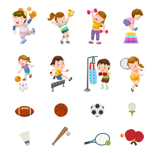 Ensemble de sport — Image vectorielle