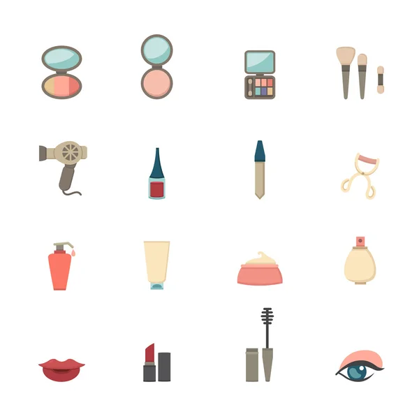 Make-up cosmetische pictogram — Stockvector