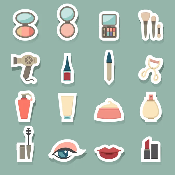 Makeup Cosmetic icons — Stock Vector